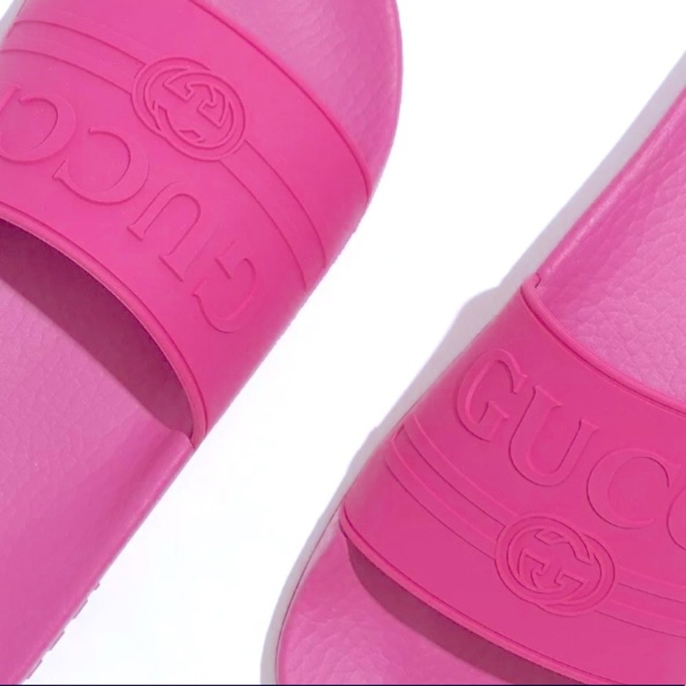 GUCCI PINK SLIDE SANDAL - WOMEN'S NWT